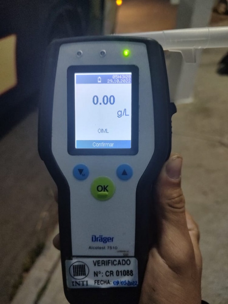 Alcohol cero para conductores en Olavarr�a